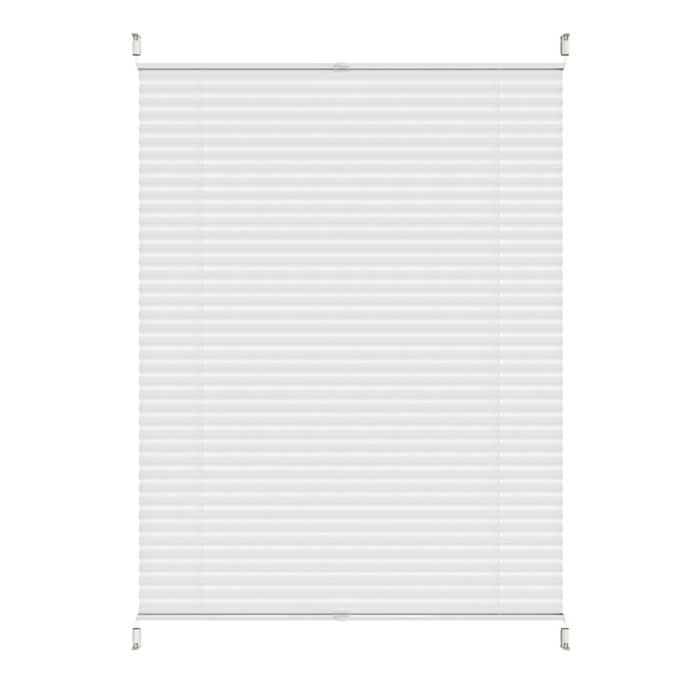 Plisségardin Touch Up & Down Vit 130 x 130 cm